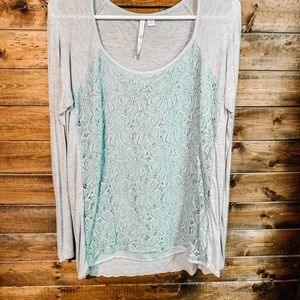 LC Grey/Light Turquoise Shirt